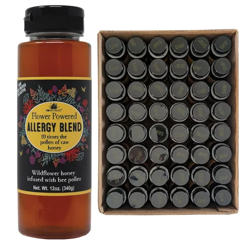Vista 33 de Honey Feast Flower Powered Allergy Blend 10 veces miel, 12 onzas