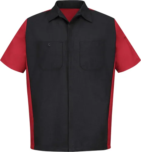 Vista 3 de Red Kap Men's Ripstop Crew Shirt, Short Sleeve