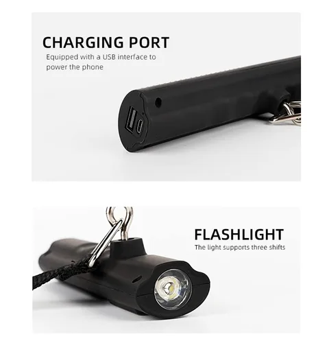 Vista 7 de Electrons Báscula digital recargable para equipaje, cargador portátil de 2600 mAh y linterna LED