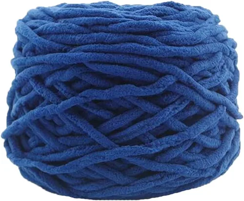 Vista 25 de Hilo de felpilla grueso y esponjoso, color negro, grueso, lavable, suave y cálido, hilo de punto a mano, hilo accesorio, 5.64 oz