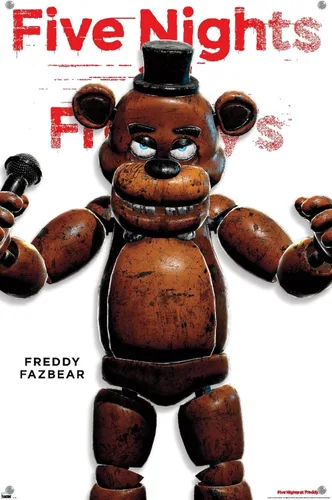 Vista 4 de Five Nights at Freddy's - Póster de pared de la serie Freddy con pasadores