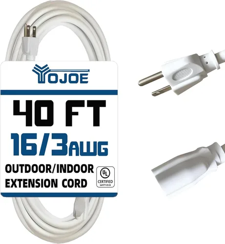 Vista 34 de YOJOE Cable de Extensión, Cable de Alimentación de 3 Clavijas 13A Resistente a la Intemperie, Cable de Extensión Marrón de Servicio Pesado Calibre