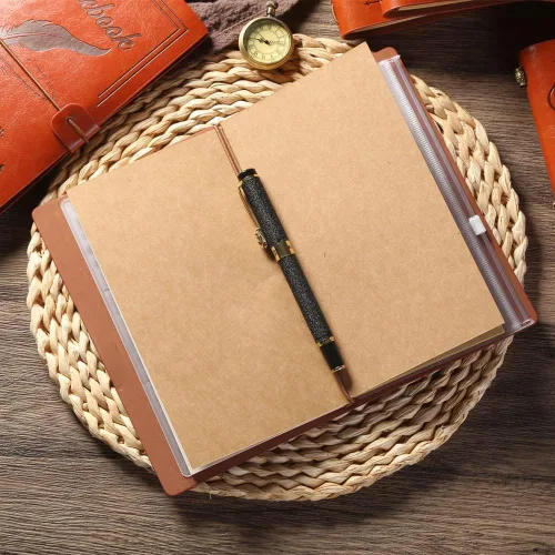 Vista 7 de Diario de cuero Live Laugh Love – Diario de tapa feliz, diario de viaje rellenable, encuadernado en cuero, cuaderno inspirador, cuaderno de bocetos
