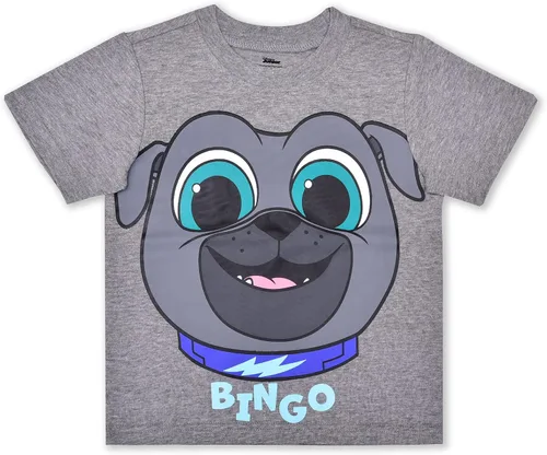Vista 2 de Disney Puppy Dog Pals - Conjunto de camiseta y pantalón deportivo para niños pequeños azul azul marinorojomarróngrisnegro