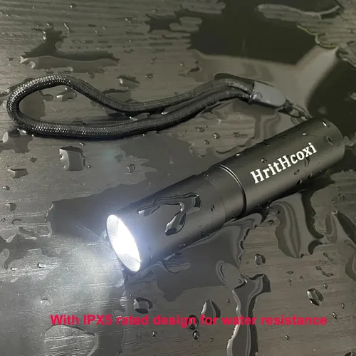 Vista 5 de Mini linternas LED recargables, 6 piezas de luz de flash de alto brillo con batería de litio, 3 modos XPE 1200 lúmenes, linterna impermeable