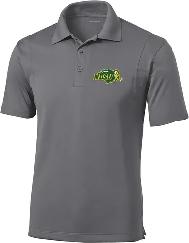 Vista 104 de Polo atlético de micro piqué NCAA para hombre Prime con cuello propio