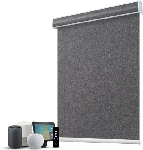 Vista 19 de SmartWings Persianas Motorizadas con Filtro de Luz, Compatible con Matter Thread Homekit Z-Wave Alexa Google, Persianas con 70% de Opacidad Safari