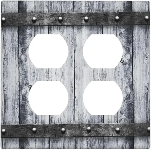 Vista 87 de Taupe Beige Marrón Gris Abstracto Arte 1-Banda Interruptor de Luz Doble de Recepción Placa de Pared Toma Cubiertas Eléctricas Decorativas Modernas