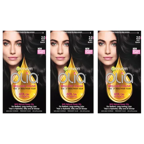 Vista 27 de Garnier Olia Tinte de cabello sin amoníaco [5.60] rojo granate medio, 1 unidad 5.6 Rojo granate medio