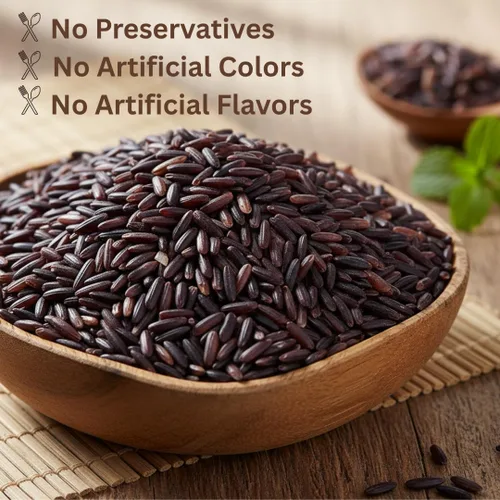 Vista 4 de Arroz orgánico de Riceberry – Arroz de jazmín negro tailandés morado – Frescura de primera calidad – Cosecha pequeña directamente de nuestra granja