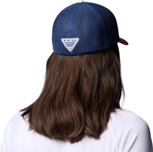 Vista 121 de Columbia Gorra de bola de malla Bandera antigua de malva/blanco/pescado