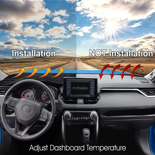 Vista 4 de Tapete para tablero de salpicadero de automóvil, compatible con Chevrolet Malibu 8th 2013 2014 2015, conducción a la izquierda..