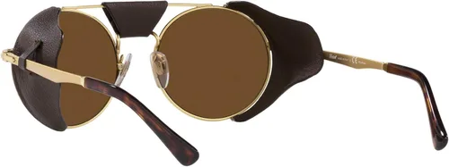 Vista 6 de Persol PO2496SZ - Gafas de sol redondas DoradoMarrón polarizado