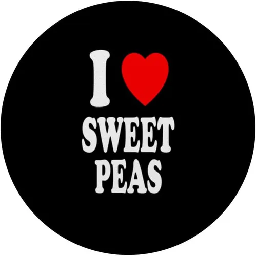 Vista 3 de I Heart (Love) Sweet Peas Gardening Botany Botanist PopSockets Standard PopGrip