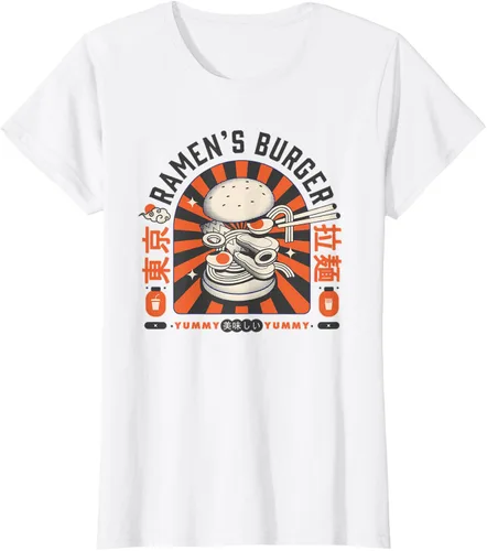 Vista 18 de Ramen's Burger Japan Art Anime Ramen Japon Pop Style Vintage Camiseta, gris, S Gris Oscuro
