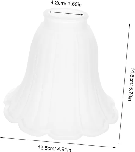 Vista 2 de VILLCASE Pantalla de techo para pantalla de mesa, pantalla de repuesto para lámpara decorativa en forma de flor