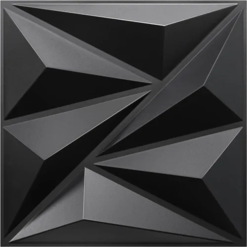 Vista 9 de STICKGOO Paneles de Pared 3D para Decoración de Pared Interior, Paneles de Pared de Acento con Diseño de Diamante de Madera Negra, 12''x12'' Paneles