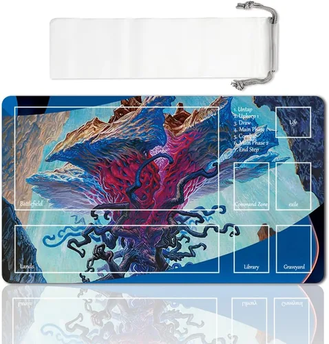 Vista 27 de Juego de mesa MTG Playmat Games Tamaño 60X35 cm CCG Compatible para TCG RPG CCG Play Mats (Ajani Steadfast-Zone)