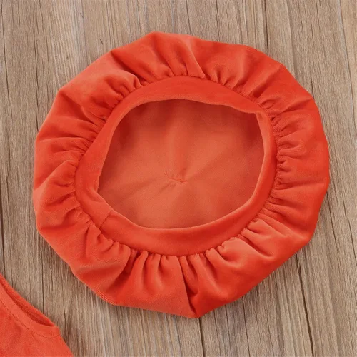 Vista 7 de Conjunto de disfraz de calabaza unisex de Halloween para bebés, niños y niñas, pañalero de disfraz