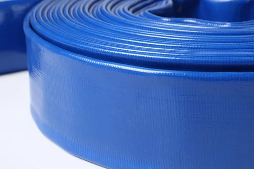 Vista 9 de 6" EN X 300' pies de PVC agrícola Lay Flat Discharge Pump Hose con Roscado Camlock Pin Lug