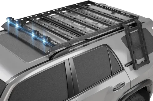 Vista 13 de Cesta de carga para portaequipajes de techo de 3/4 de longitud, compatible con Toyota 4Runner 2010-2024 de 5ª generación, soporte de almacenamiento