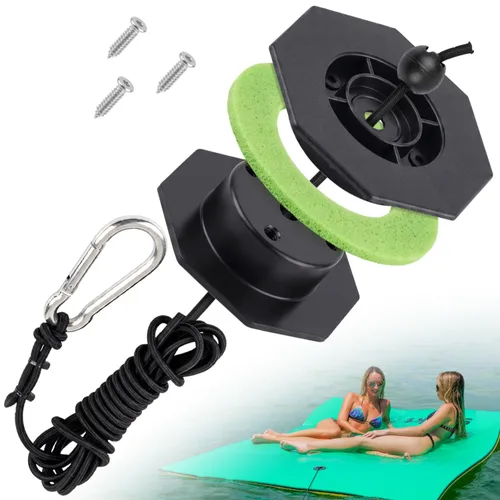 Vista 12 de Accesorios para tapetes flotantes (kit de ataduras, ojales y correas) Complete Floating Mat Kit: Bungee Tether, Grommet Hardware & Storage Straps