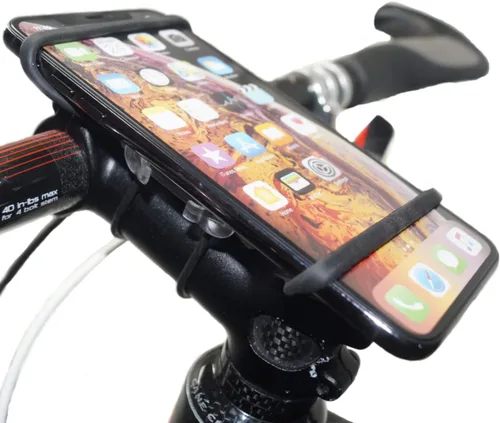 Vista 2 de BiKase Superband X: Soporte versátil para manillar de bicicleta, soporte universal para teléfono celular y accesorios para ciclismo, ATV, cochecito