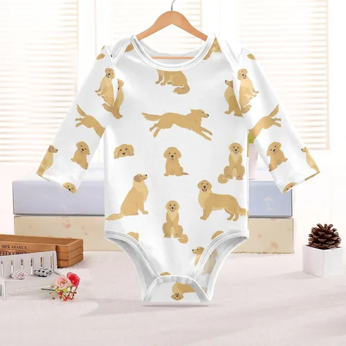 Vista 5 de vvfelixl Body de bebé negro Pug blanco manga larga algodón ropa de bebé para niños niñas 0-24 meses