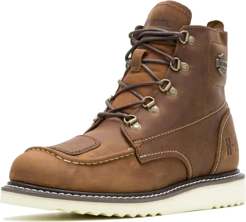 Vista 10 de Harley-Davidson Botas Hagerman de motociclista marrón de 5 pulgadas para hombre