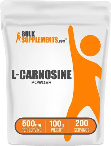 Vista 8 de BulkSupplements.com L-Carnosina en Polvo - Suplemento de Carnosina, Carnosina 500mg - Suplemento de Aminoácidos, Sin Gluten, 500mg por Porción, 25g
