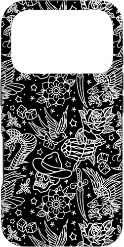 Vista 30 de Funda de arte de tatuaje tradicional americano para iPhone 17