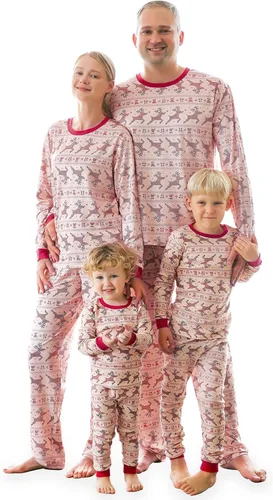 Vista 10 de VAENAIT BABY Infant Toddler Kids Adult Couple Family Matching Women Men Christmas Pjs Xmas Holiday Buffalo Plaid Pajama Set