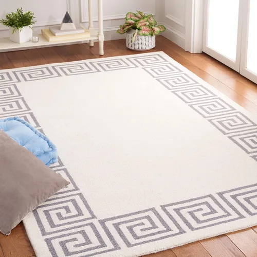 Vista 9 de SAFAVIEH Natura Collection - Alfombra de pasillo, 2 pies 3 pulgadas x 8 pies, color marfil y negro, hecha a mano de lana rústica con borlas, ideal