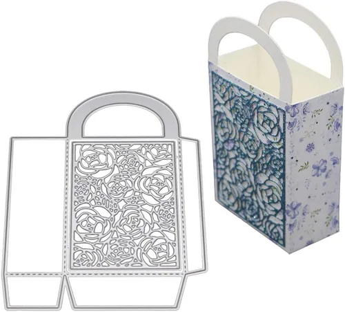 Vista 4 de Caja 3D Troqueles de corte de metal Plantillas DIY álbum de recortes Sello de tarjetas de papel en relieve troqueles para hacer tarjetas