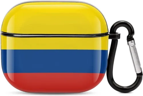Vista 20 de Lesotho Flag - Funda protectora de cuerpo completo para auriculares Bluetooth para AirPods 3, funda para auriculares con llavero