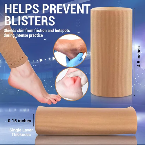 Vista 5 de Kami-So Tobillera de gel para patinaje artístico para mujer Soporte de tobillo para patinadores sobre hielo Protege contra la fricción