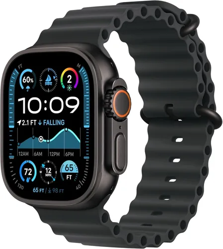 Vista 14 de Apple Watch Ultra 2 [GPS + Celular 49mm] - Caja de titanio negro con correa negra Trail Loop, S/M (Renovado)