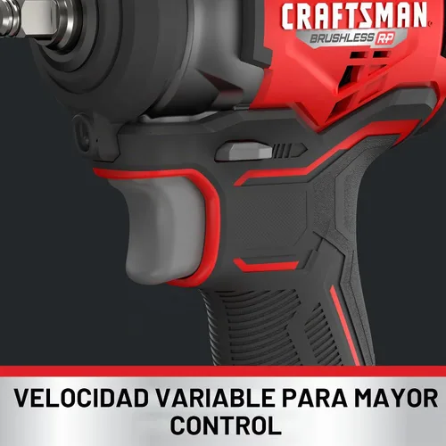 Vista 5 de CRAFTSMAN V20 RP - Llave de impacto inalámbrica, transmisión de 3/8 pulgadas, solo herramienta (CMCF911B)
