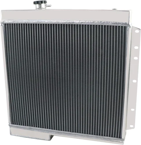 Vista 3 de Radiador de aluminio de 4 filas compatible con Toyota Land Cruiser FJ40 FJ45 3.9L/4.2L MT radiadores 71 72 73 74 75 76 77 78 79