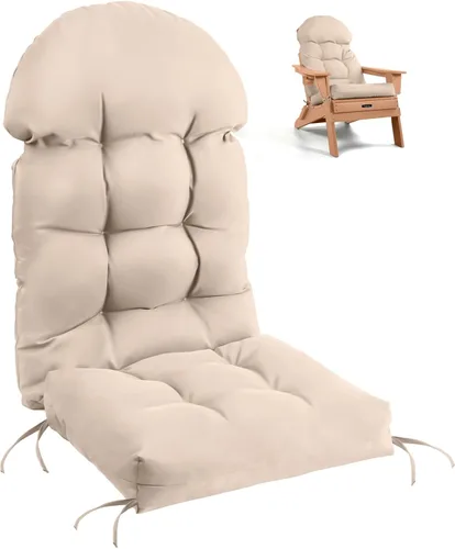 Vista 13 de FUNBERRY - Cojín para silla Adirondack, cojines gruesos y cómodos para mecedora, antideslizante, con protector contra decoloración, impermeable