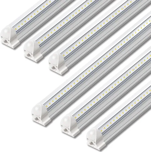 Vista 11 de SHINESTAR Luces LED de tienda de 4 pies, 40 W, 5000 lúmenes, 5000 K, luz LED para tienda, súper brillante, 75% de ahorro de energía, tubo de luz T8