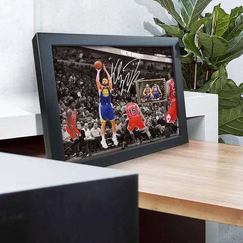 Vista 3 de sufenvera Firmado Klay Thompson Memorabilia - Colección de pósteres enmarcados con fotos, regalos para los fanáticos del baloncesto Golden State, 10