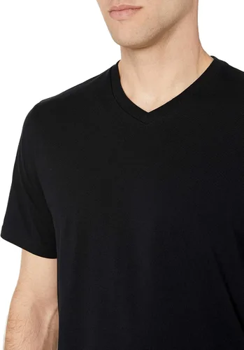 Vista 4 de Tienda Essentials - Paquete de 2 camisetas de manga corta de corte suelto con cuello en V para hombre