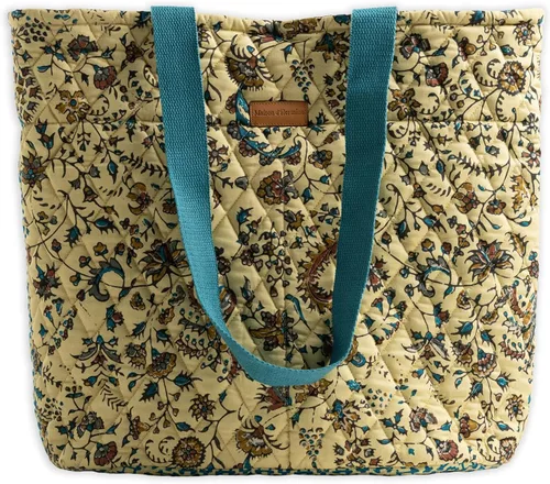 Vista 32 de Bolsas de compras Maison d' Hermine Bolsa de lona acolchada con bolsillos con cremallera Bolso pequeño reutilizable Bolsa de comestibles