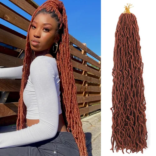 Vista 30 de Extensiones de cabello de ganchillo de 12 pulgadas de pelo sintético de ganchillo 1B, extensiones de cabello de ganchillo suaves