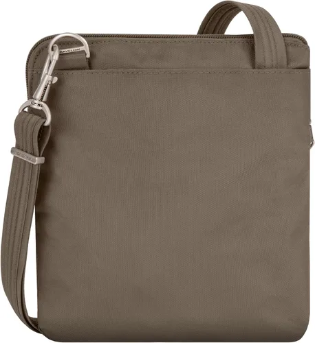 Vista 11 de Travelon - Bolso bandolera antirrobo clásico, doble cremallera, delgado