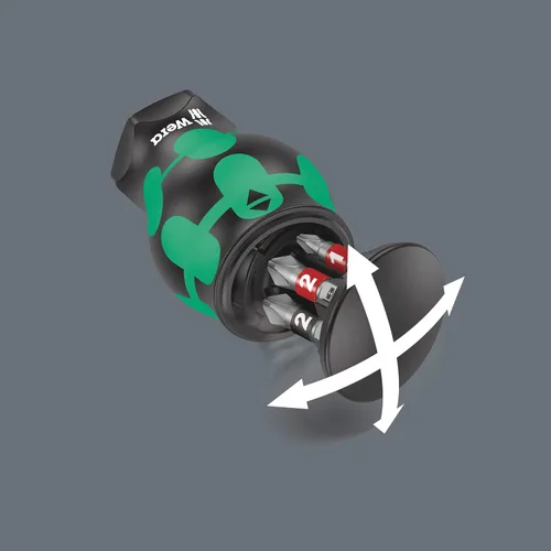 Vista 6 de Wera 05008873001 Kraftform Kompakt Stubby magazine 1, 6 piezas