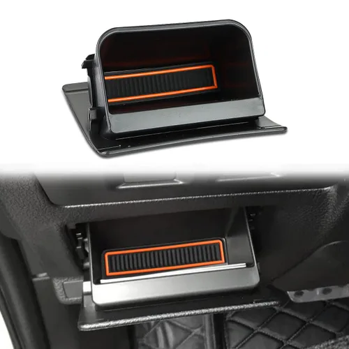 Vista 5 de Auovo Moldura interior para accesorios Subaru Forester 2019-2024 Subaru Crosstrek/Impreza 2018-2023, caja de fusibles, contenedor de monedas