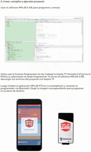 Vista 5 de PICkit4 original de Microchip: MPLAB PICkit 4 3 PIC programador en circuito depurador @XYGStudy