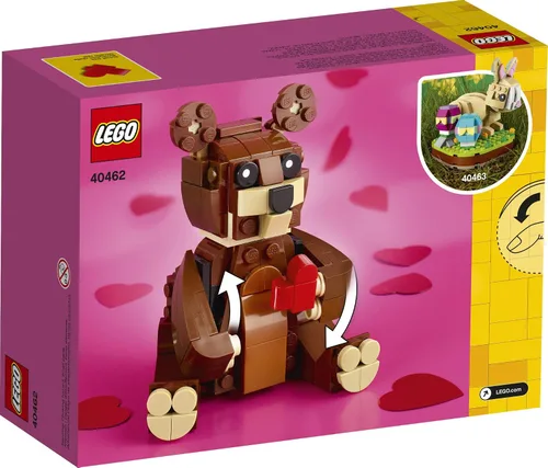 Vista 3 de LEGO Kit de construcción de San Valentín Brown Bear 40462 (245 piezas)